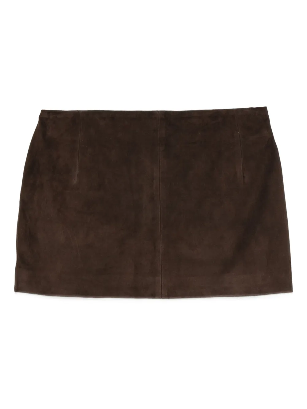 Nour Hammour Avery suède mini-rok Bruin