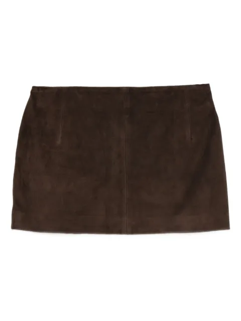 Nour Hammour Avery suede mini skirt