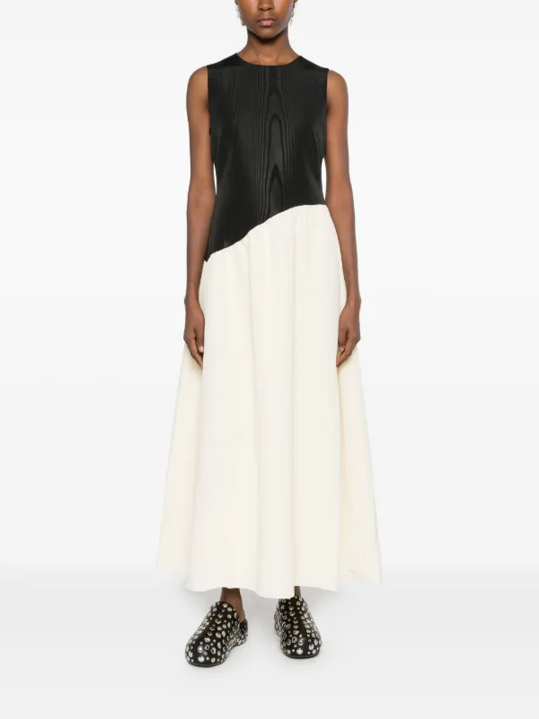 Simonmiller Laurel Moir-effect Midi Dress - White Simonmiller Laurel Moir-effect Midi Dress - White