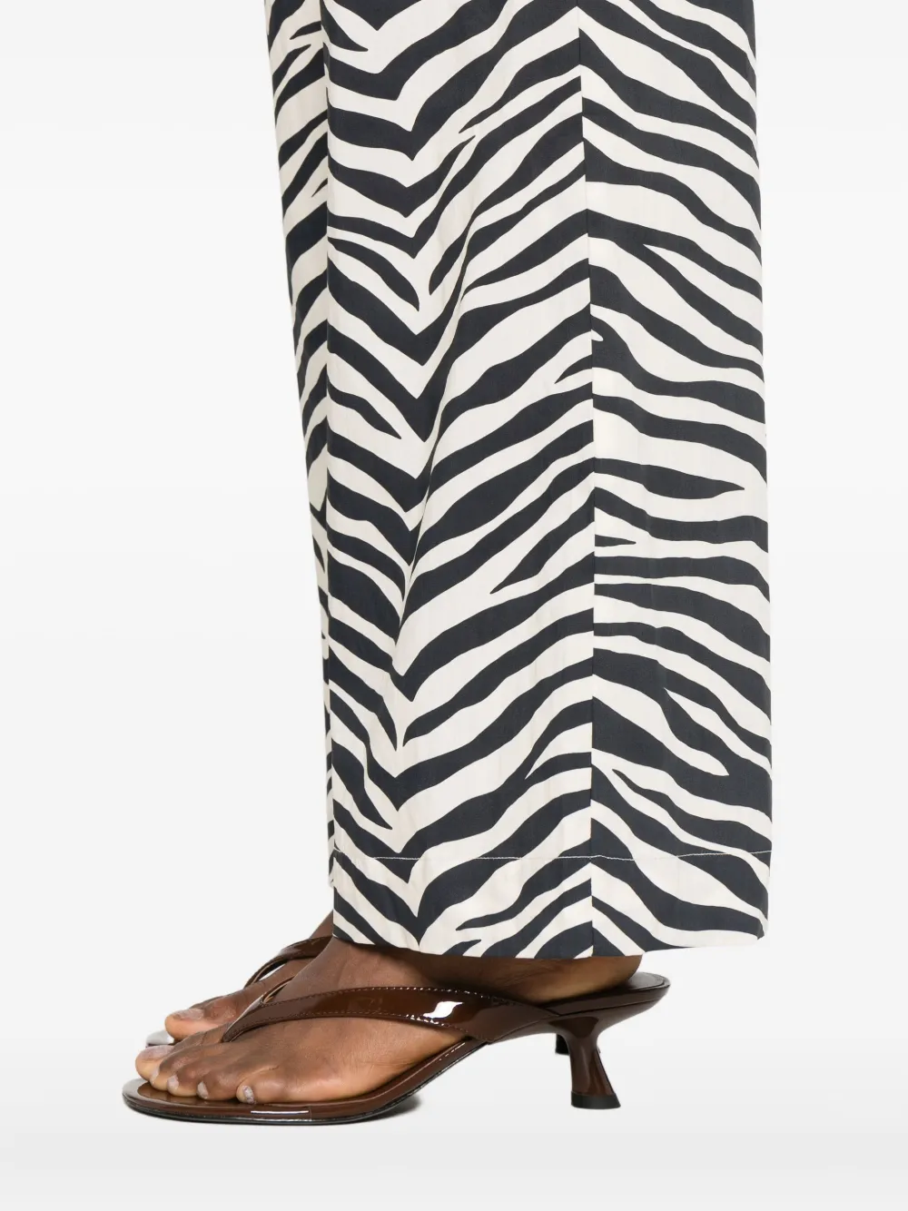 Simon Miller Pia broek met zebraprint Zwart
