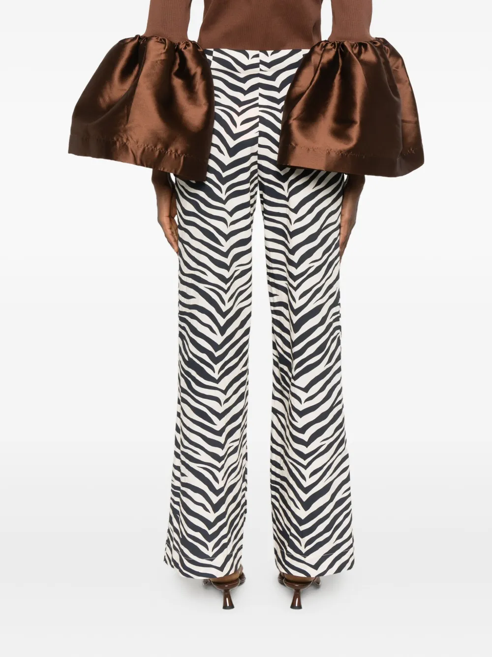 Simon Miller Pia broek met zebraprint Zwart