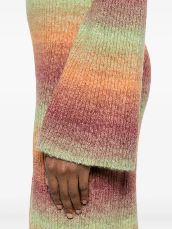 Simon Miller Axon Striped Midi Dress | Orange | FARFETCH