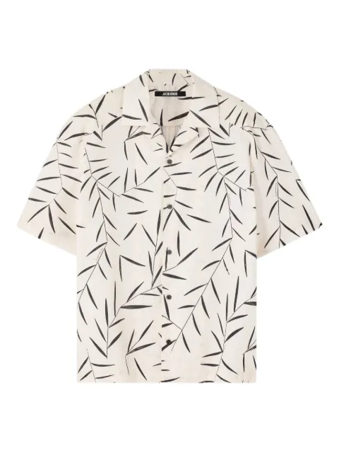Jacquemus leaf-print short-sleeve shirt