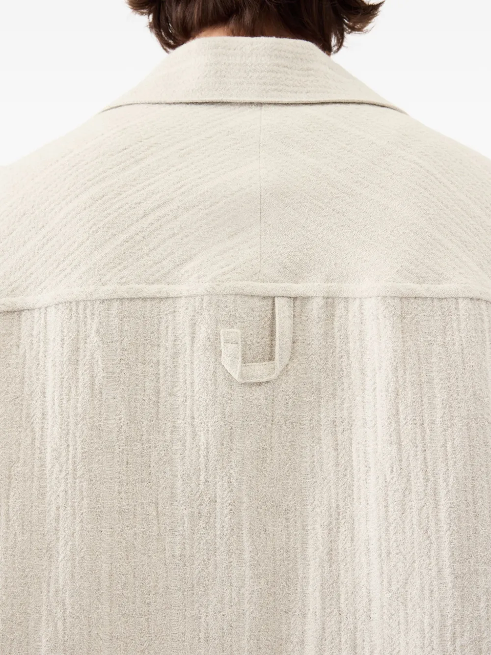 Jacquemus overhemd met korte mouwen Beige