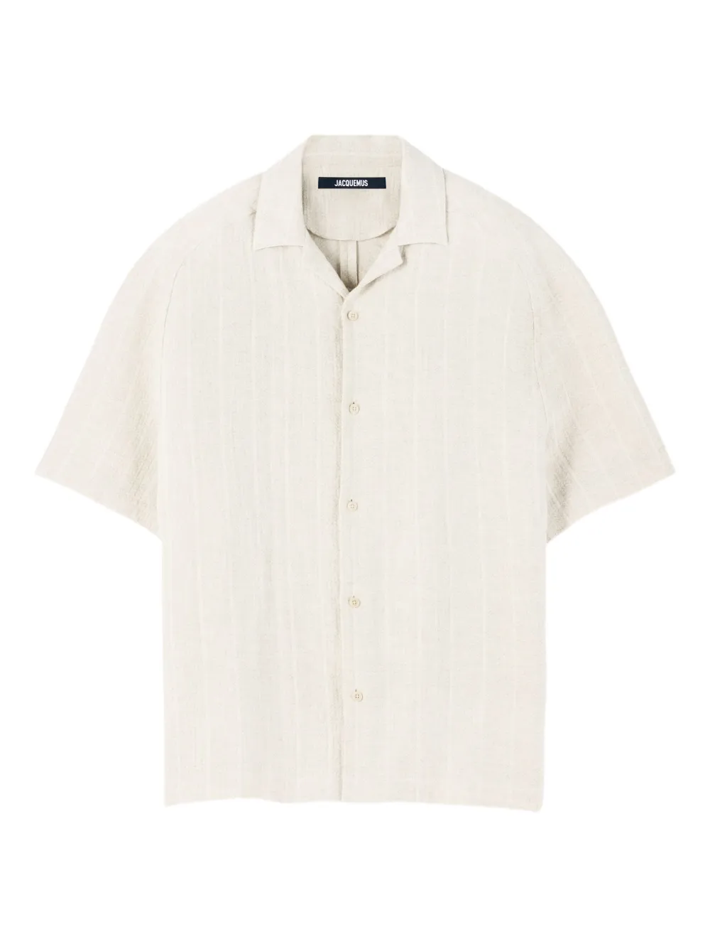 Jacquemus overhemd met korte mouwen Beige