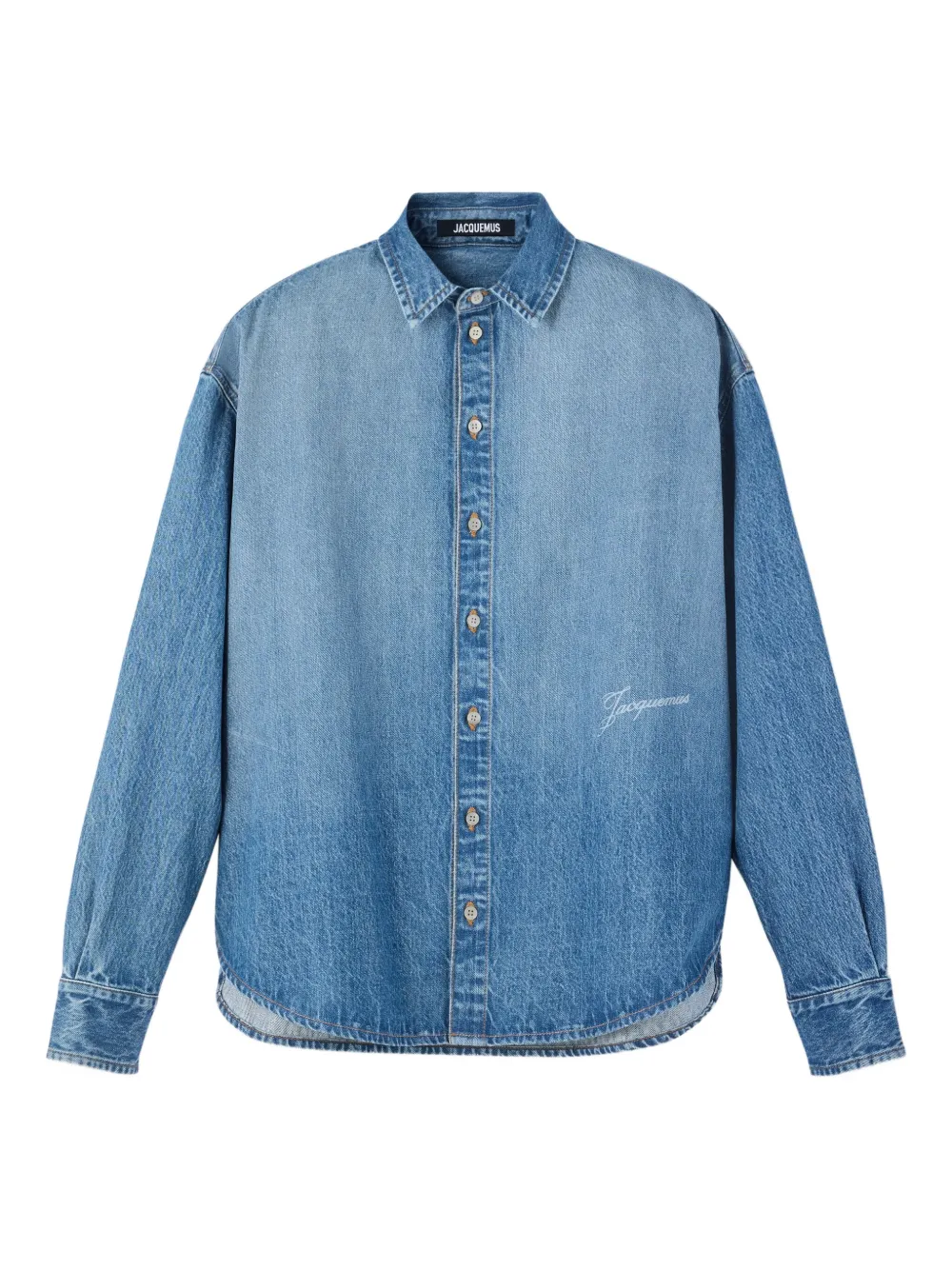Jacquemus button-up denim shirt | Blue | Image 1