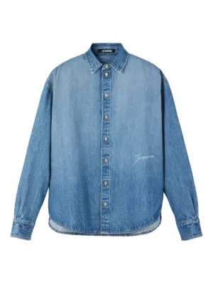 Saint Laurent Cassandre デニムシャツ | ブルー | FARFETCH JP