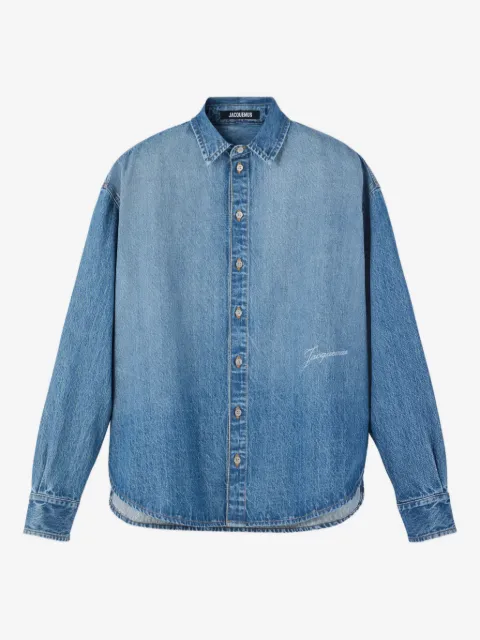 Jacquemus chemise en jean à logo brodé Simon de-Nîmes