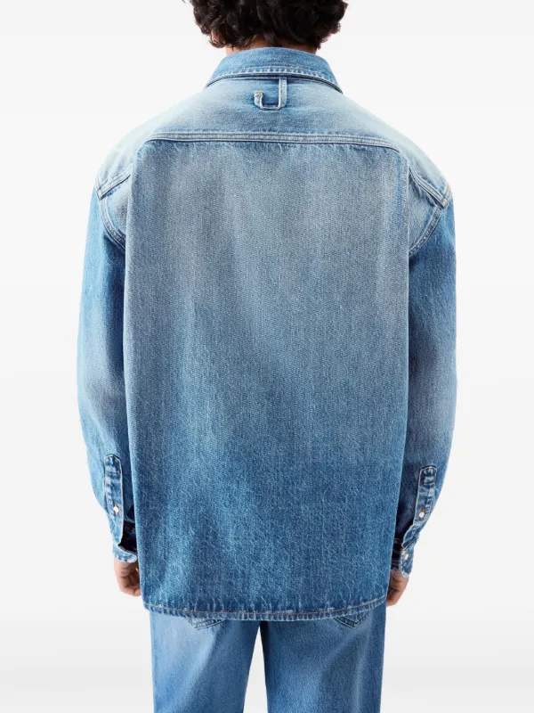 JACQUEMUS シャツ Jacquemus button-up Denim Shirt | Blue | FARFETCH