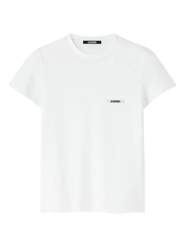 ☆送料・関税込☆Jacquemus★ロゴパッチ コットン 半袖Tシャツ★ Jacquemus ロゴパッチ Tシャツ | ホワイト | FARFETCH JP