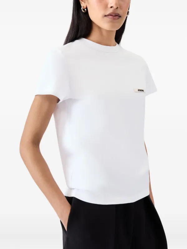 ☆送料・関税込☆Jacquemus★ロゴパッチ コットン 半袖Tシャツ★ ☆送料関税込☆JACQUEMUS ロゴパッチ コットン 半袖Tシャツ