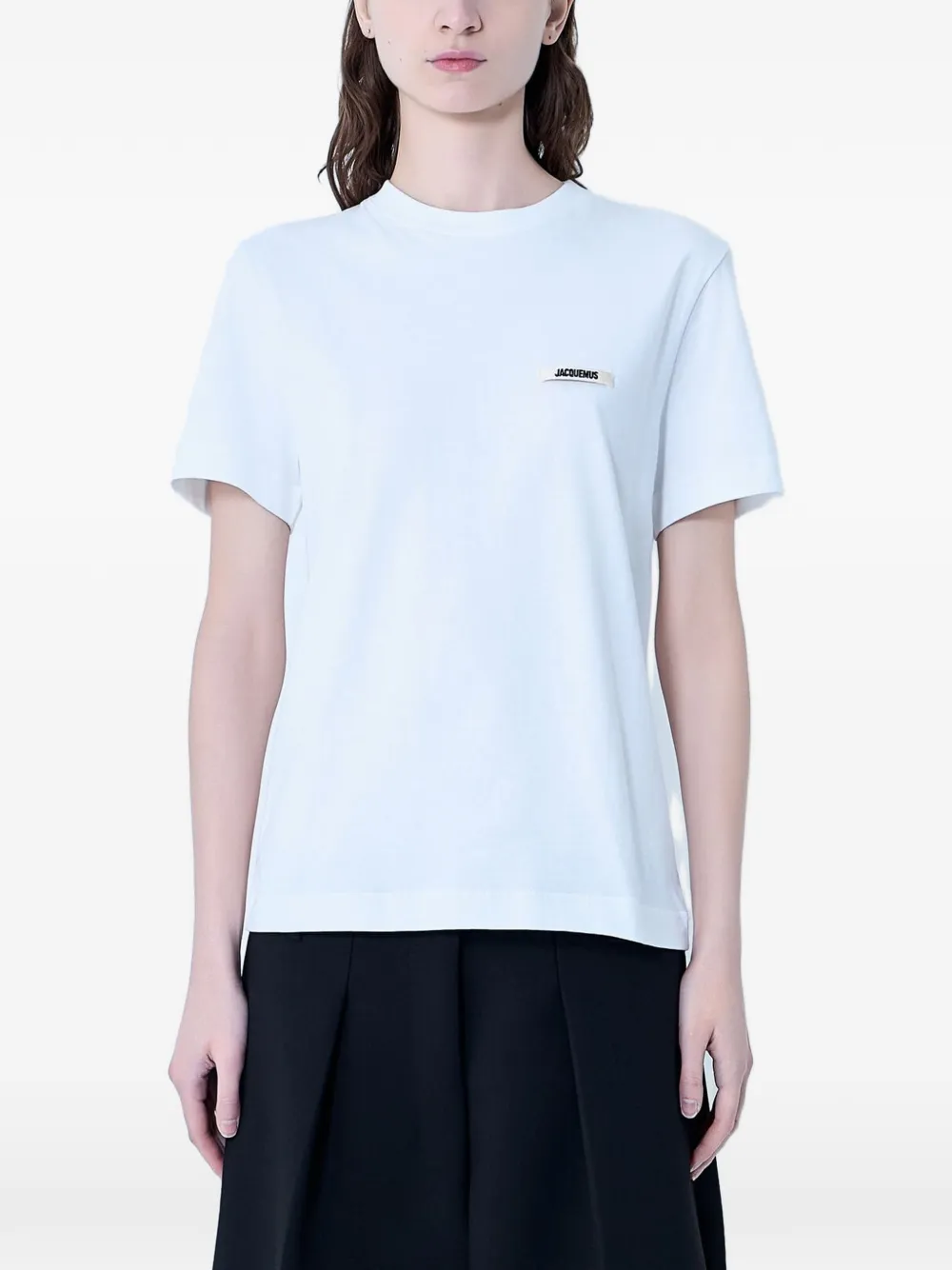 Jacquemus T-shirt met logopatch Wit