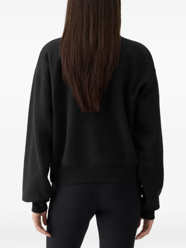Jacquemus The Gros Grain zipped-rollneck Sweatshirt | Black | FARFETCH