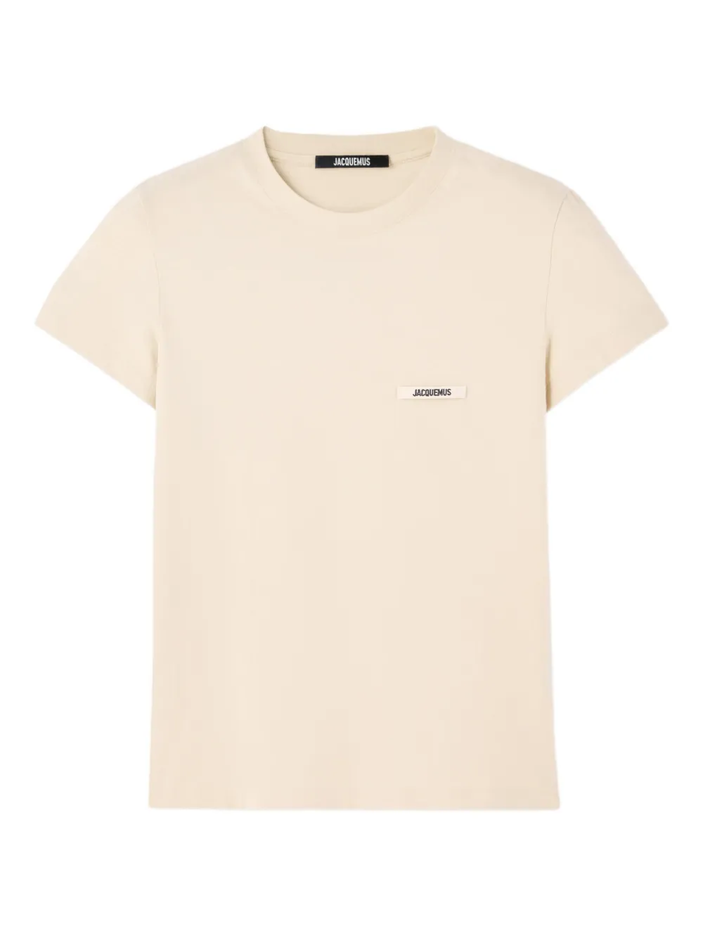 Jacquemus T-shirt met logopatch Beige