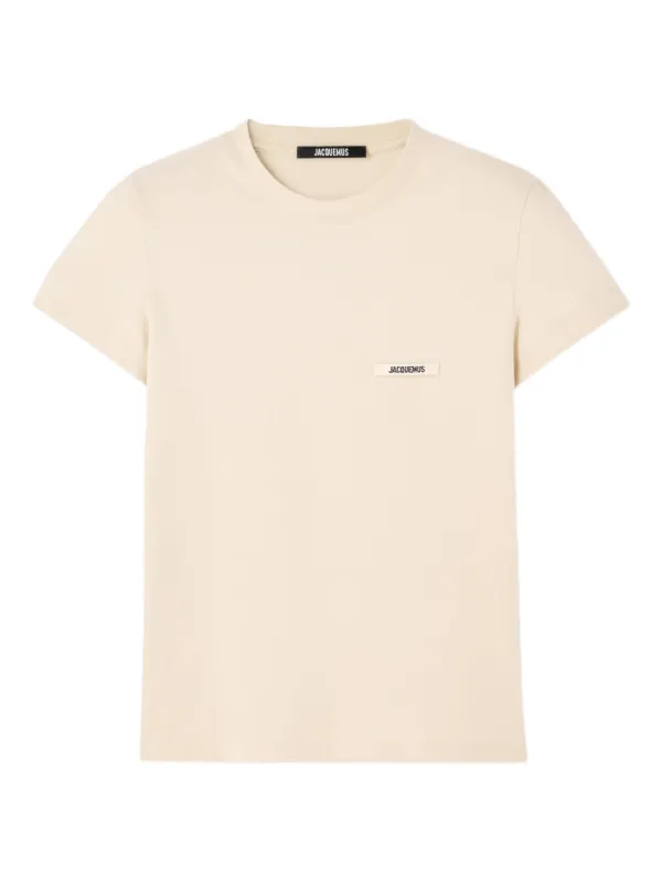 【関税込み】JACQUEMUS ベージュ The Corto Tシャツ Jacquemus Le Corto T-shirt | Yellow | FARFETCH