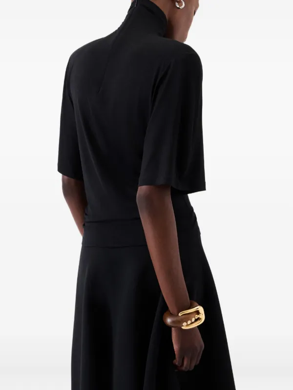 Jacquemus Turtleneck short-sleeve Top | Black | FARFETCH