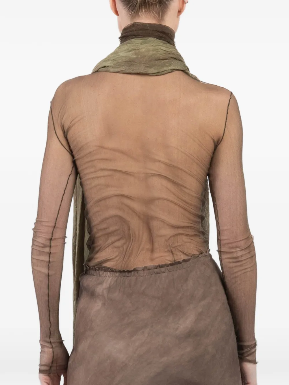 Long-Sleeve Roll-Neck Top