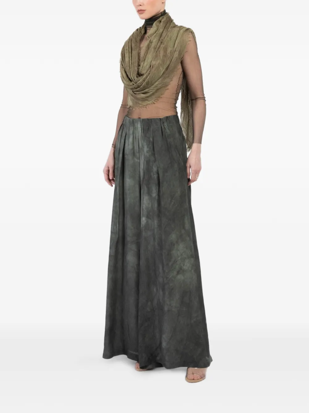  Cortana Frayed Top - Green 
