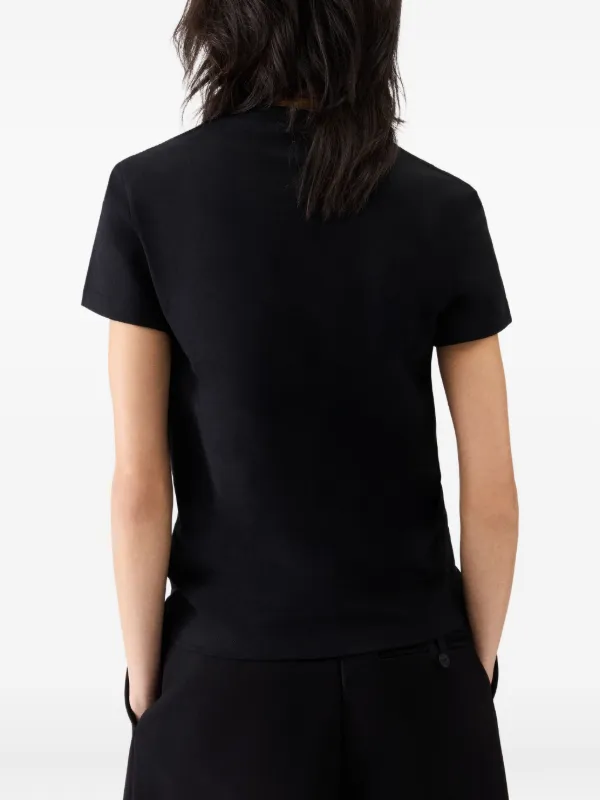 Jacquemus Gros Grain short-sleeve T-shirt | Black | FARFETCH