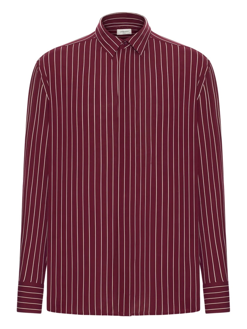 Saint Laurent striped button-up shirt | Red | Image 1