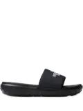The North Face Never Stop logo-embossed textured slides - Black