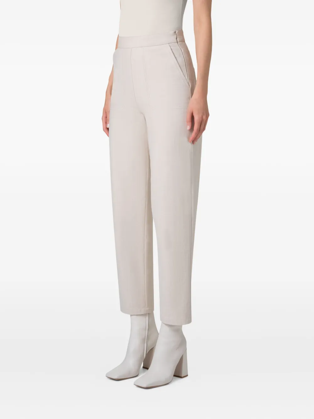 Shop Akris Flynn Tailored High-rise Trousers