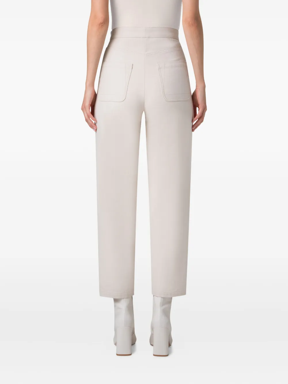 Shop Akris Flynn Tailored High-rise Trousers