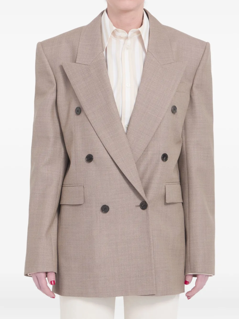 wool double-breasted jacket