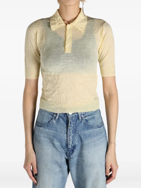 Auralee wool polo top