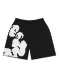 Denim Tears Big Cotton Wreath shorts - Black