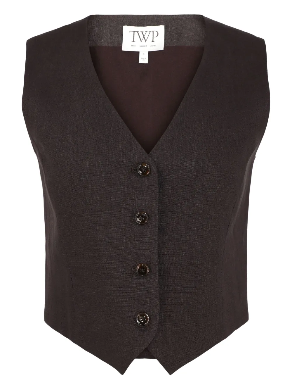 TWP Kiki's waistcoat | Brown | Image 1