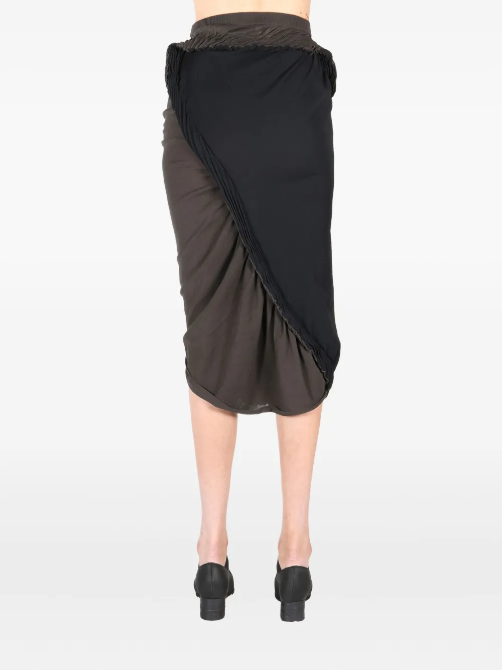 ISSEY MIYAKE ASYMMETRIC MIDI SKIRT