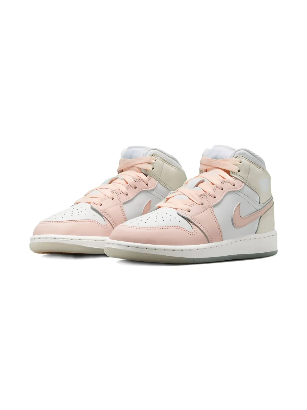 Jordan Kids Jordan 1 Mid "Guava Ice" sneakers White