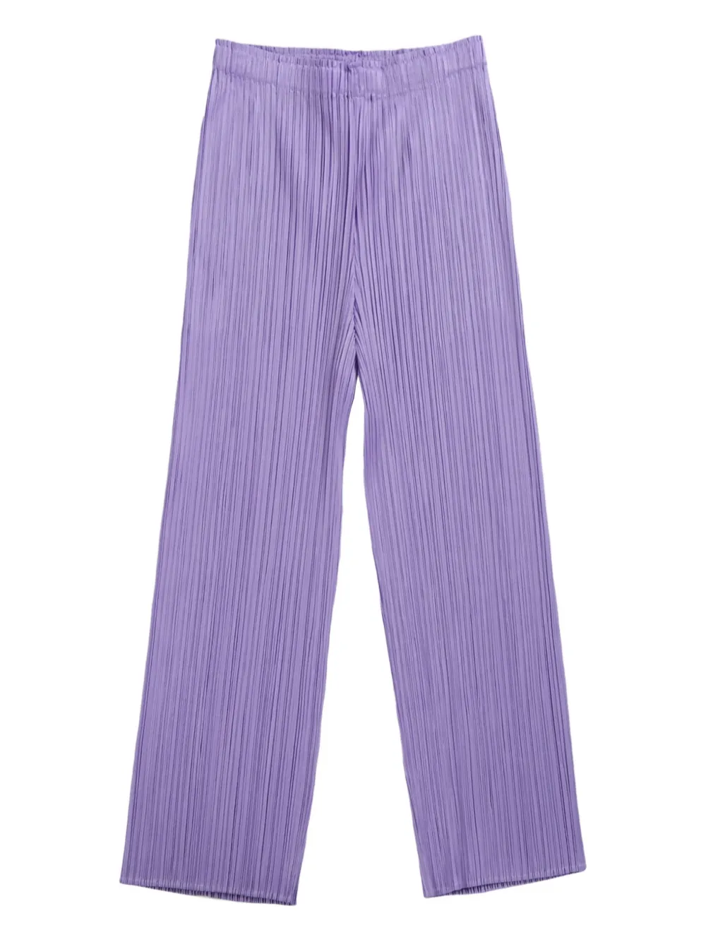 Pleats Please Issey Miyake cropped tapered trousers Paars