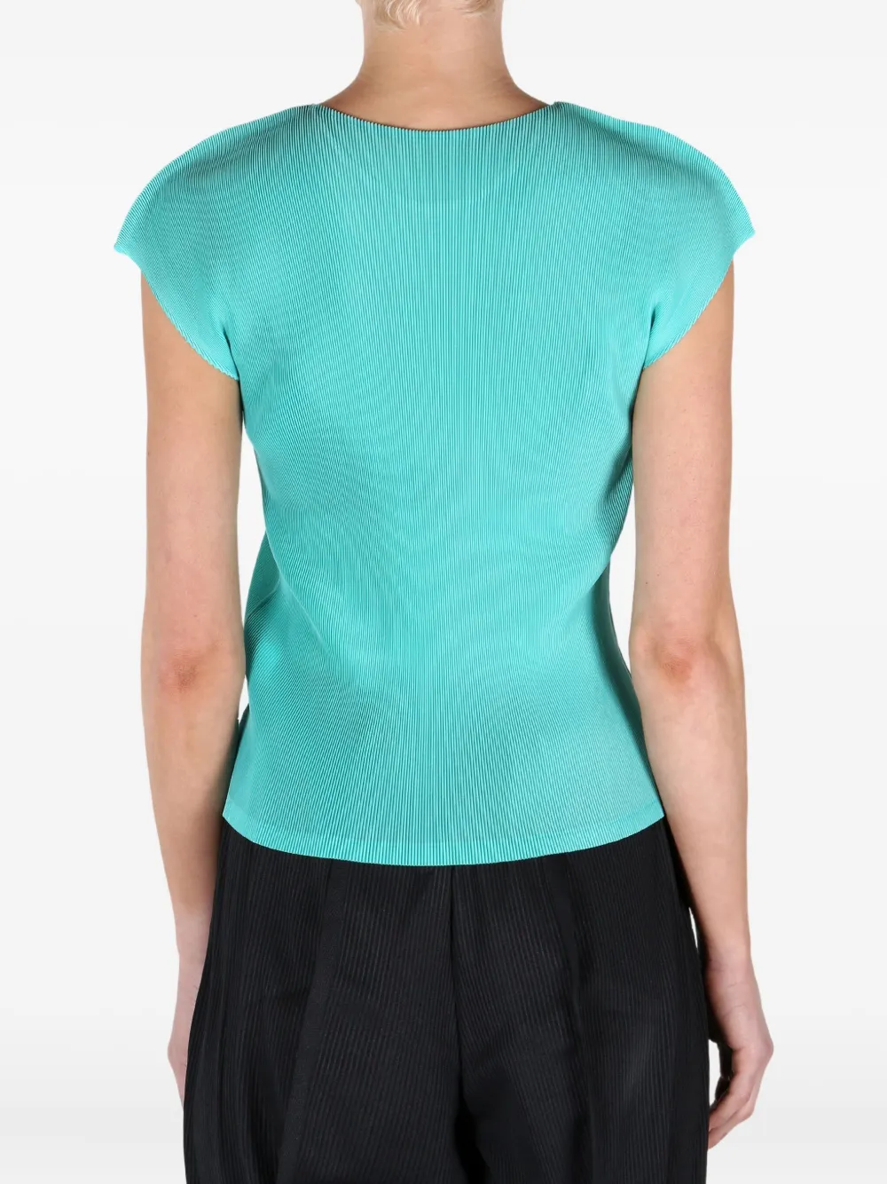 Pleats Please Issey Miyake Mist April top Groen