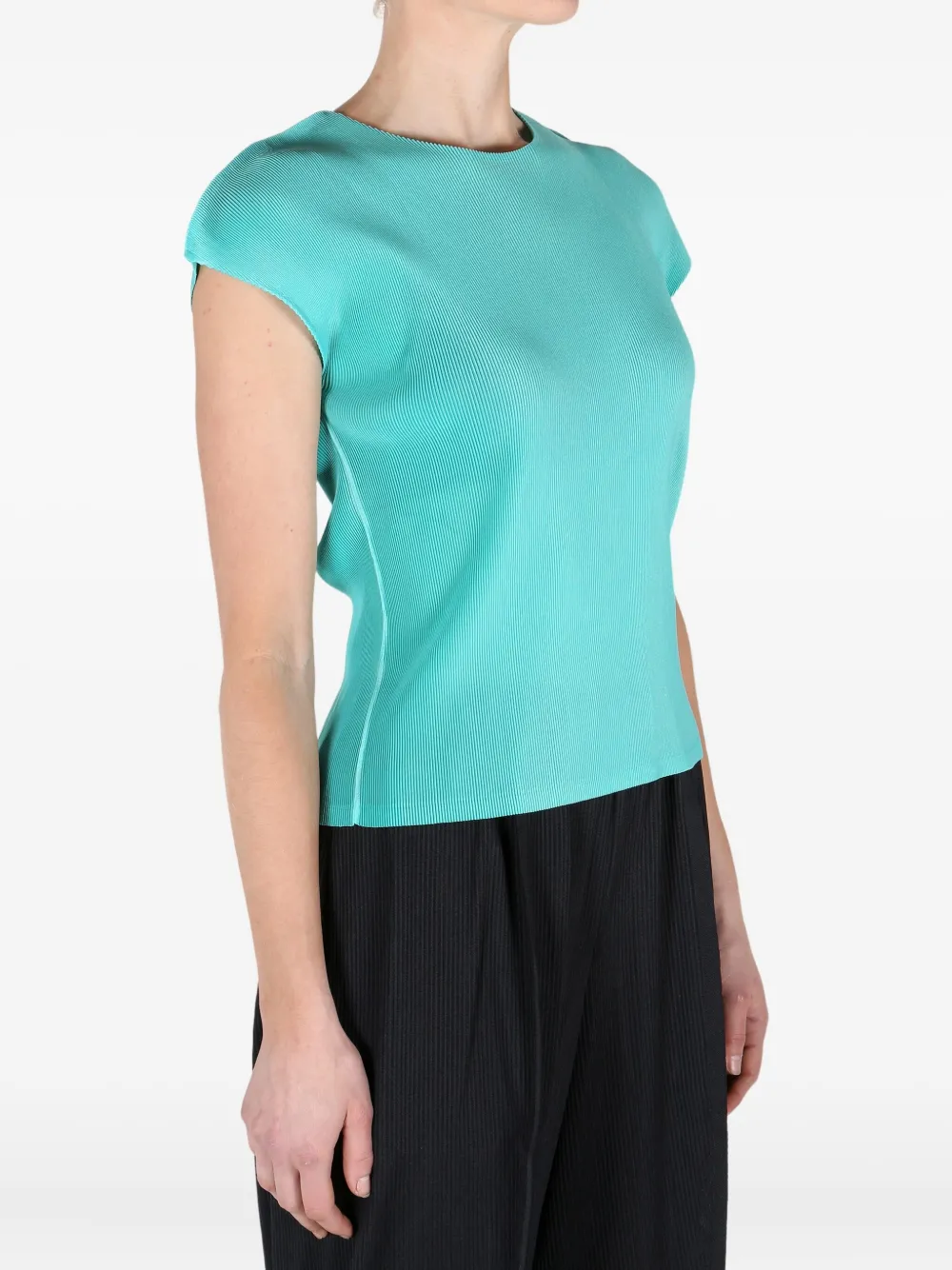Pleats Please Issey Miyake Mist April top Groen