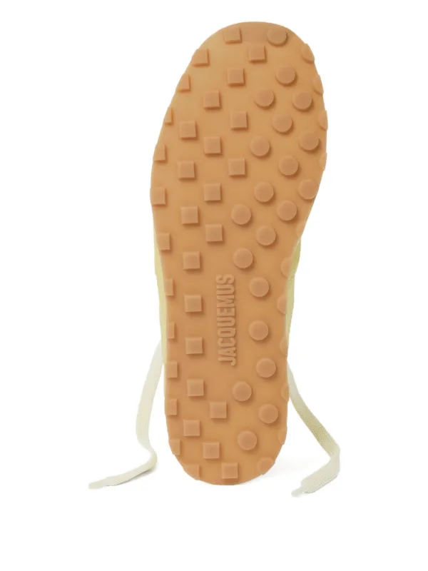 Jacquemus The Tennis Suede lace-up Sneakers | Yellow | FARFETCH RO