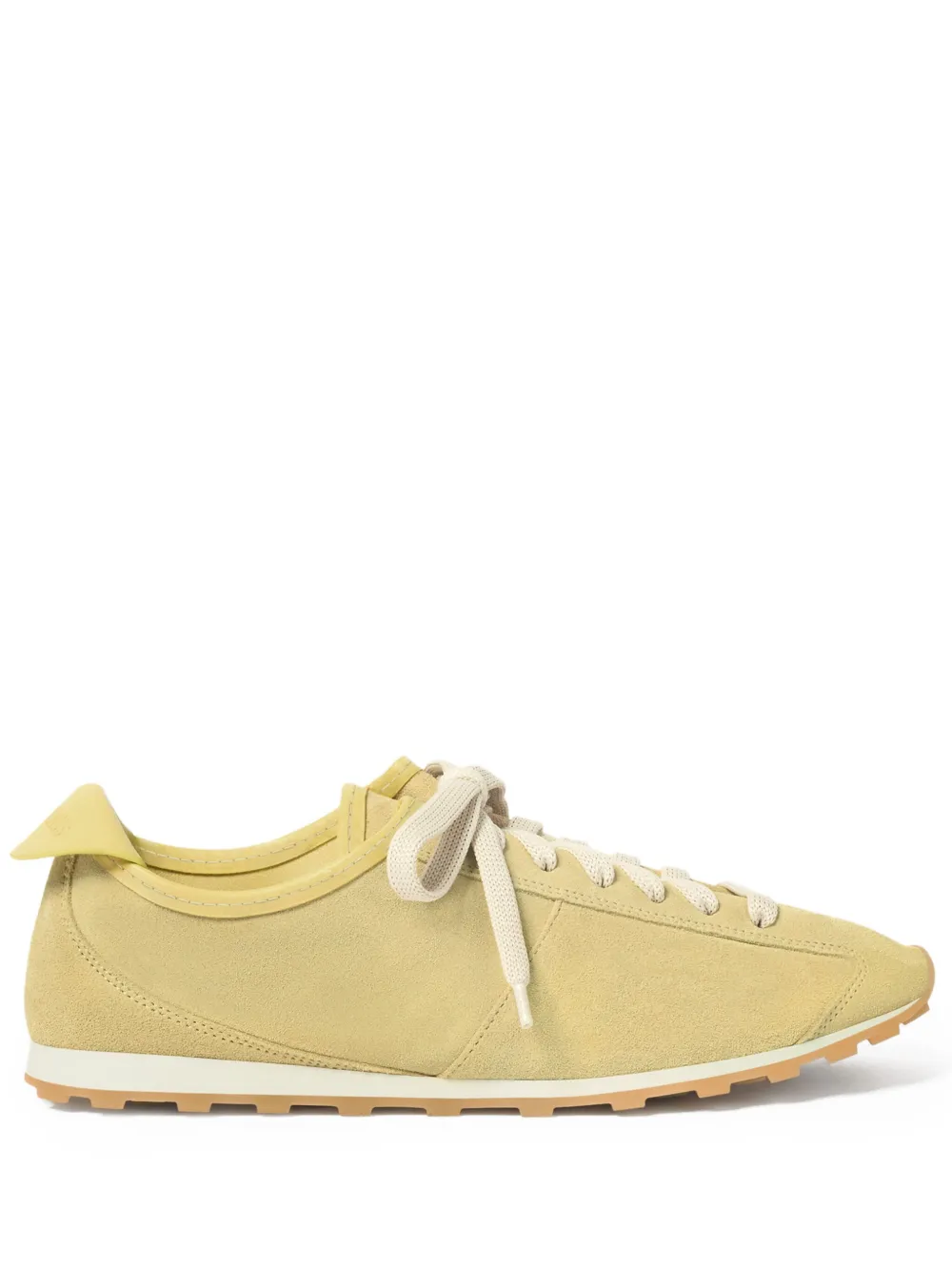 Jacquemus The Tennis suede lace-up sneakers Yellow