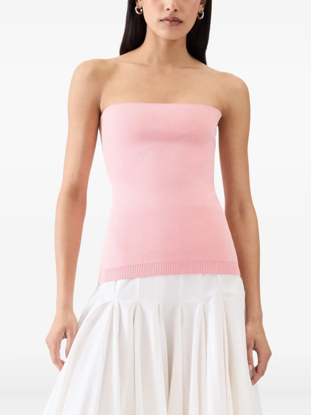 Jacquemus Strapless Top In Pink