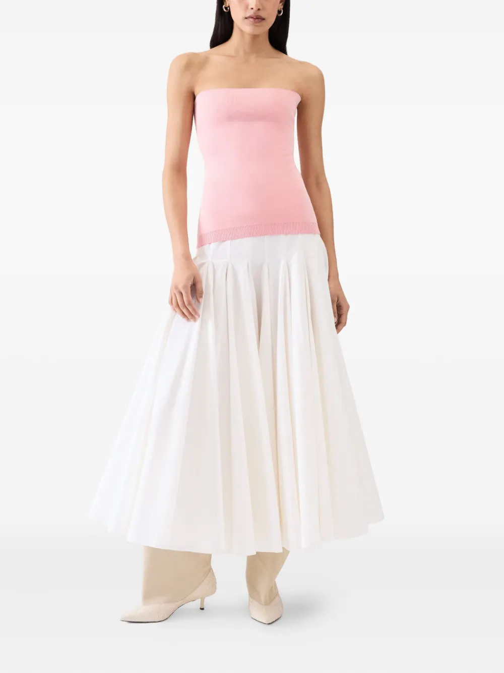 Jacquemus Strapless Top In Pink