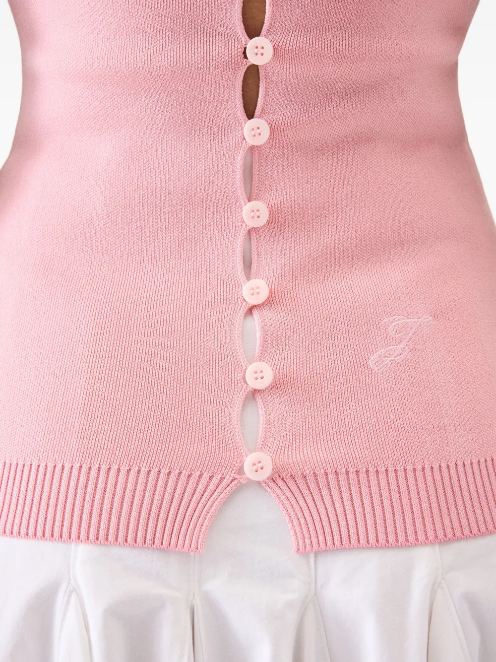 Jacquemus Strapless Top In Pink