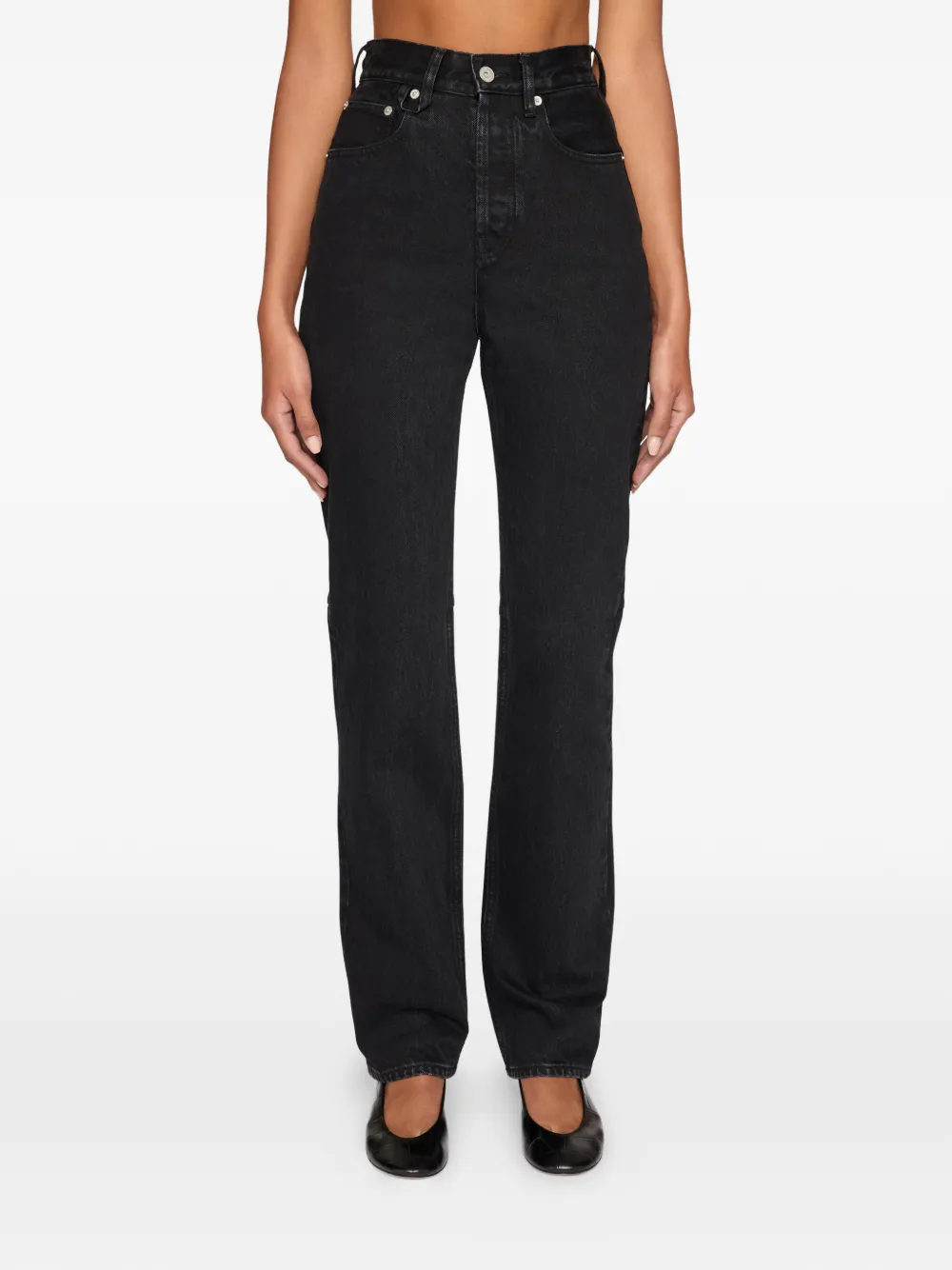 Jacquemus Le De-Nimes Droit logo jeans - Nero