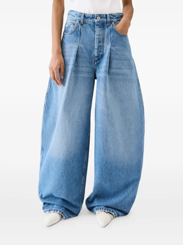 パンツ JACQUEMUS jacquemus Le de-Nimes jeans Jacquemus Calça Jeans Le De-Nîmes Ovalo | Azul | FARFETCH BR