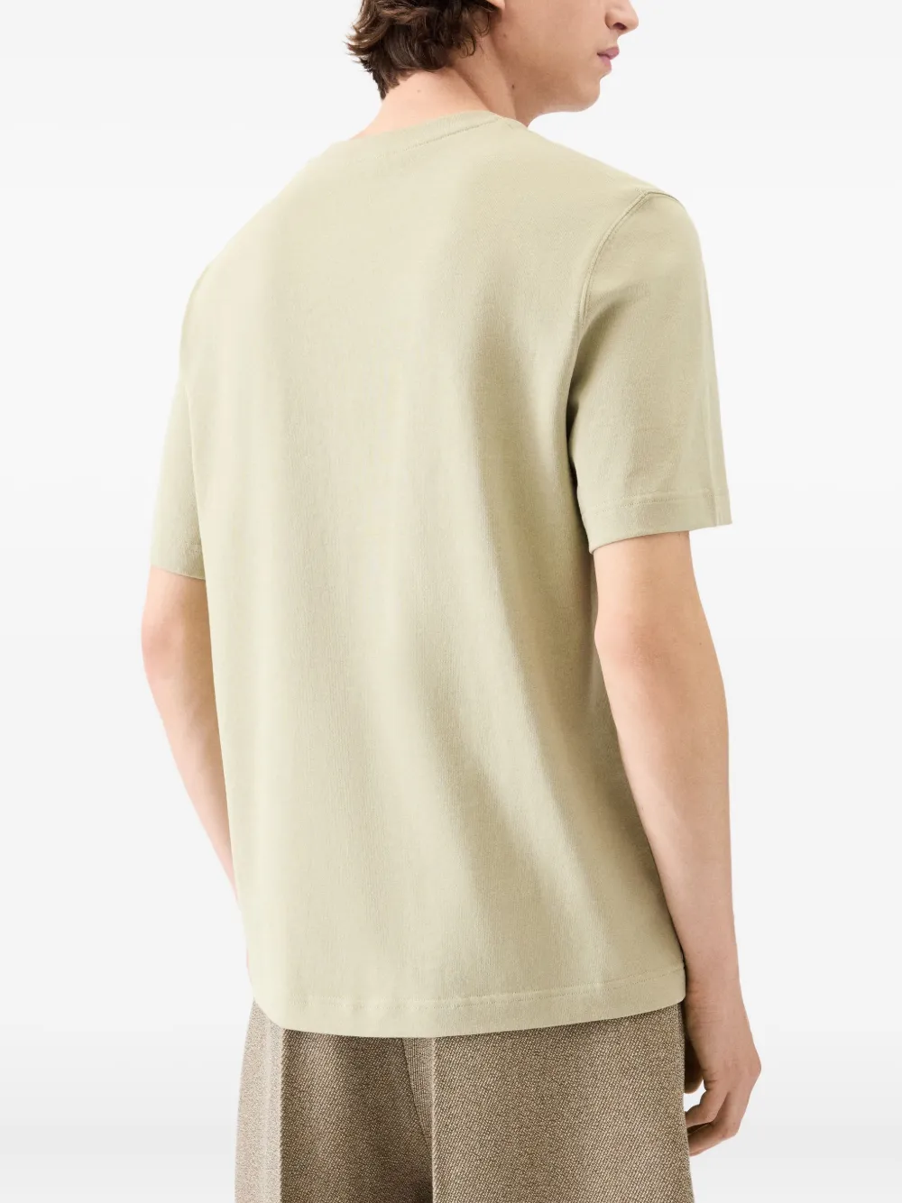 Jacquemus Gros Grain T-shirt met logopatch Groen