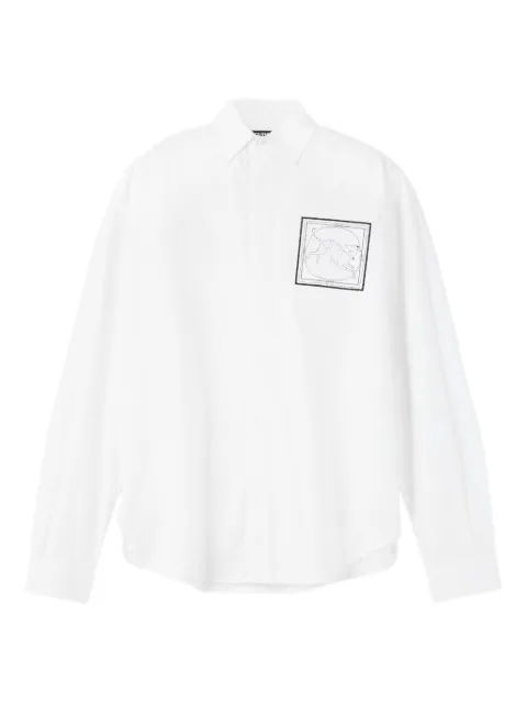 Jacquemus Le Simon ML graphic print-pocket shirt