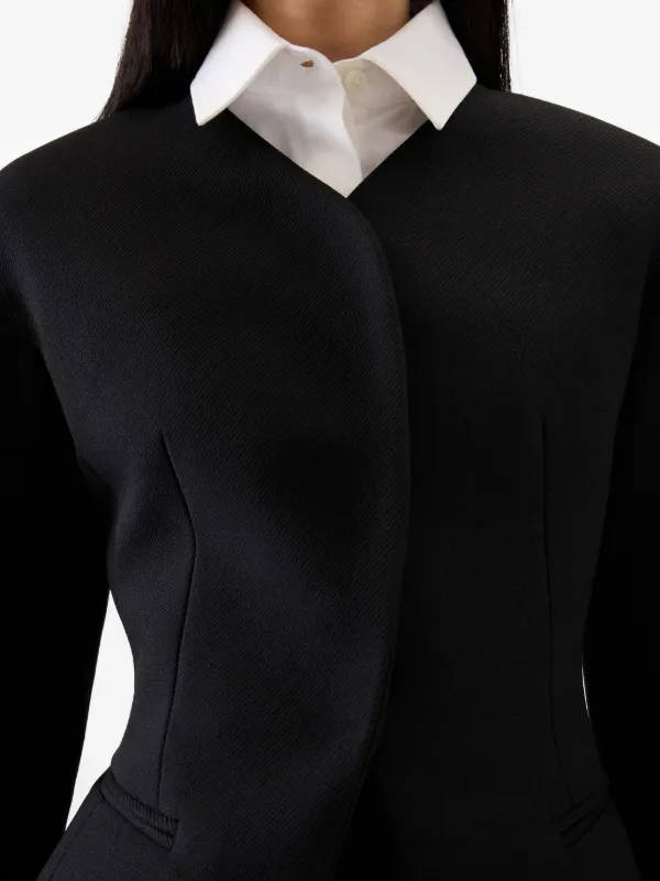 Jacquemus La Veste Ovalo Jacket | Black | FARFETCH