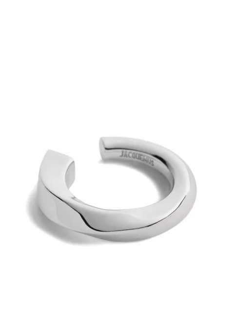 Jacquemus logo-engraved ring