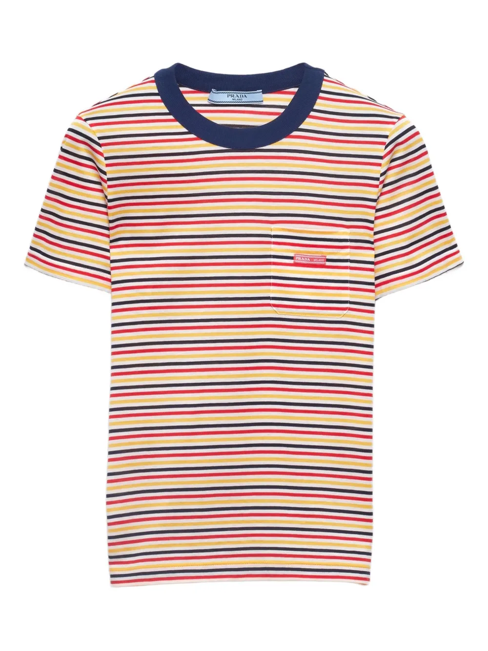 Prada Striped Crew-neck T-shirt