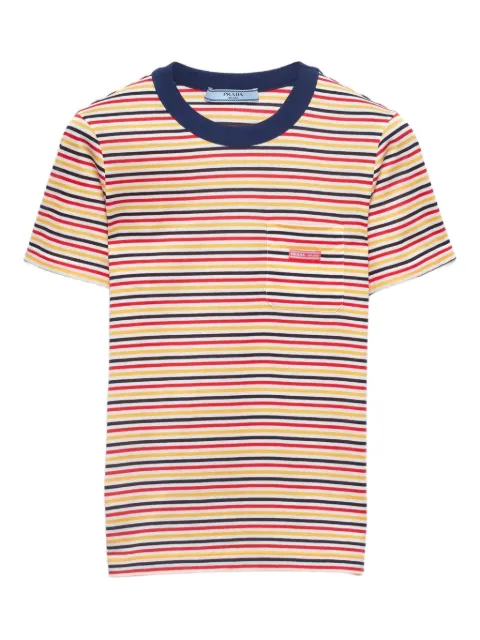 Prada striped crew-neck T-shirt