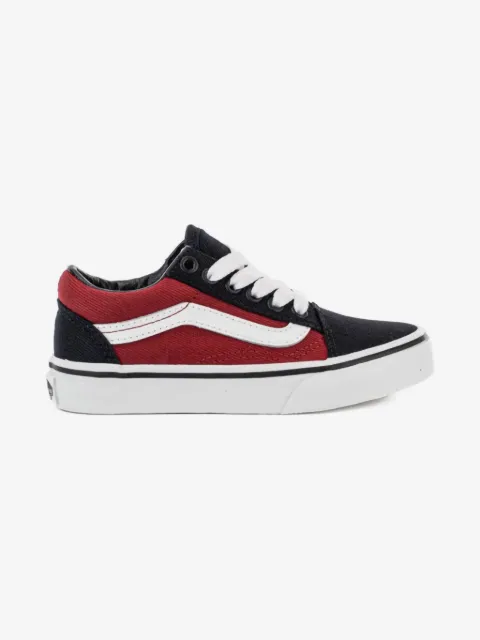 Vans Kids Old Skool "Twill/Red" sneakers
